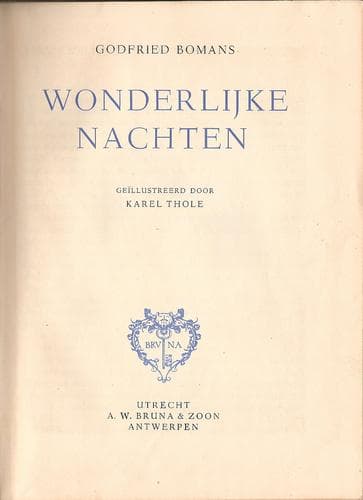 Tapa de Wonderlijke nachten
