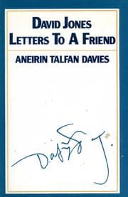 Tapa de David Jones Letters to a friend