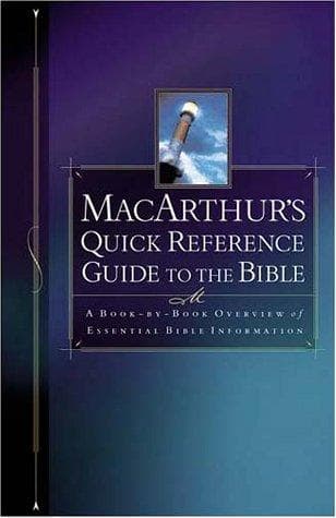 Tapa de The MacArthur quick reference guide to the Bible
