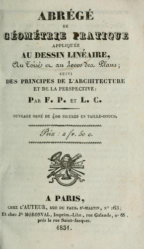 Tapa de Abrégé de géometrie pratique