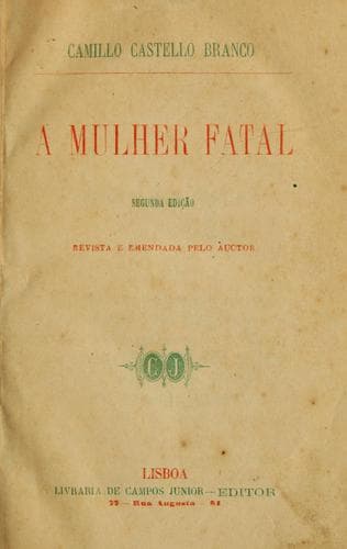 Tapa de A mulher fatal, romance