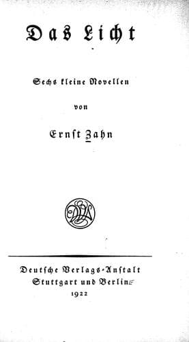 Tapa de Das Licht