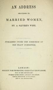 Tapa de An address delivered to married women