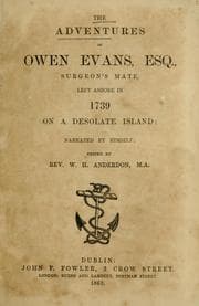 Tapa de The adventures of Owen Evans, Esq