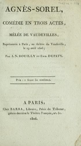 Tapa de Agnès-Sorel