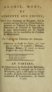 Tapa de Agonie, mort, et descente aux enfers