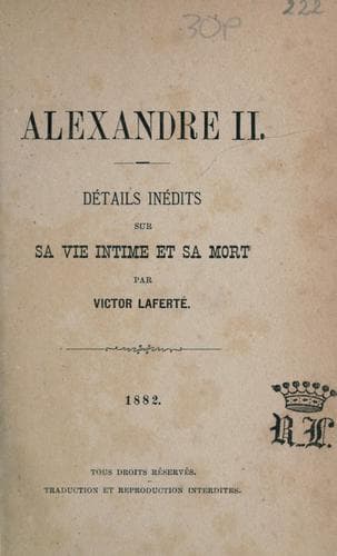 Tapa de Alexandre II