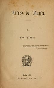 Tapa de Alfred de Musset