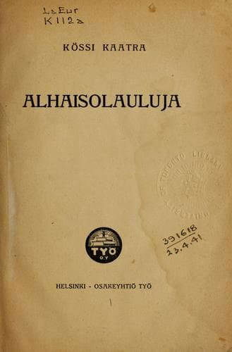 Tapa de Alhaisolauluja