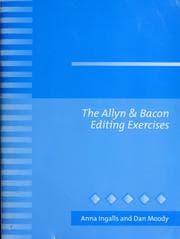 Tapa de The Allyn & Bacon editing exercises