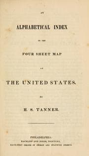 Tapa de An alphabetical index to the four sheet map of the United States