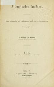 Tapa de Altenglisches Lesebuch