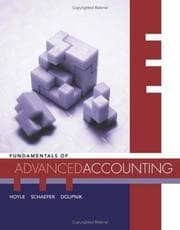 Tapa de Fundamentals of advanced accounting