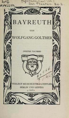 Tapa de Bayreuth.