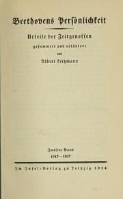 Tapa de Beethovens Persönlichkeit