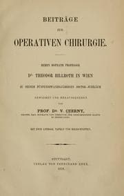 Tapa de Beiträge zur operativen Chirurgie