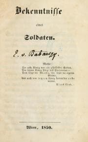 Tapa de Bekenntnisse eines Soldaten