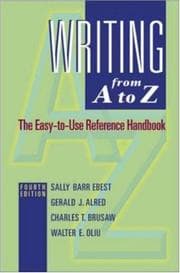 Tapa de Writing from A to Z