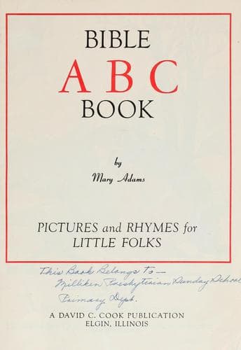 Tapa de Bible ABC book