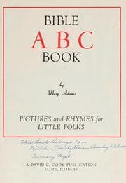 Tapa de Bible ABC book