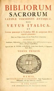Tapa de Bibliorum Sacrorum latinae versiones antiquae