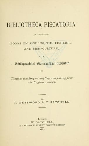 Tapa de Bibliotheca piscatoria