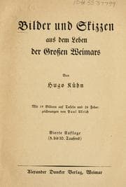 Tapa de Bilder und Skizzen aus dem Leben der grossen Weimar