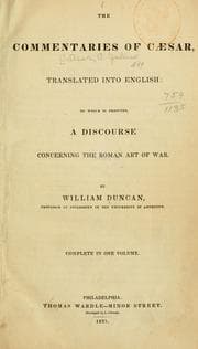Tapa de The commentaries of Cæsar