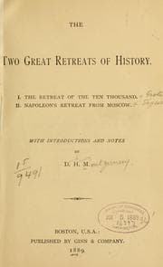 Tapa de The two great retreats of history
