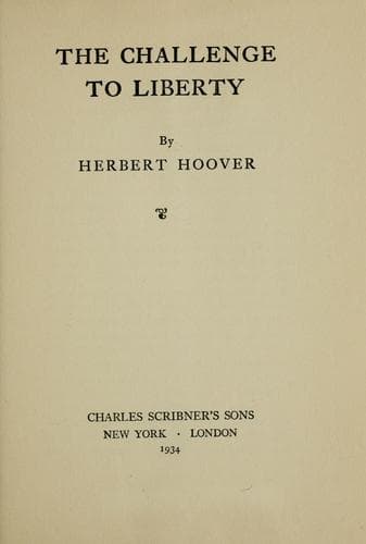 Tapa de The challenge to liberty