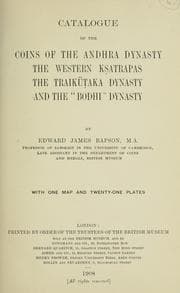 Tapa de Catalogue of the coins of the Andhra dynasty, the Western Ksatrapas, the Traikutaka dynasty, and the "Bodhi" dynasty