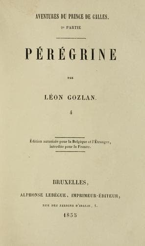 Tapa de Pérégrine