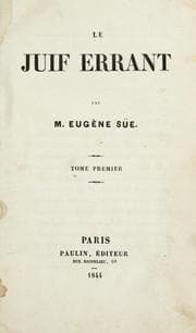 Tapa de Le juif errant