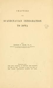 Tapa de Chapters on Scandinavian immigration to Iowa