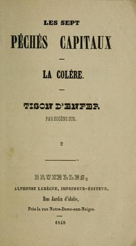 Tapa de La colère
