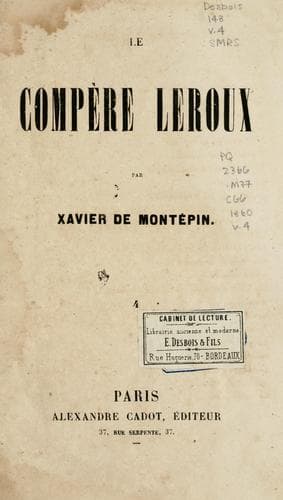 Tapa de Le compère Leroux
