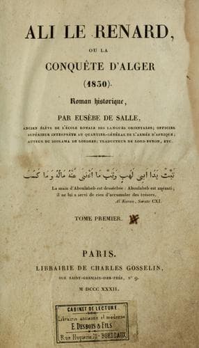 Tapa de Ali le Renard