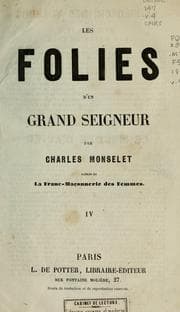 Tapa de Les folies d'un grand seigneur