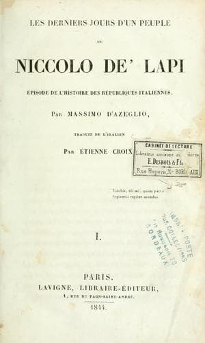 Tapa de Les derniers jours d'un peuple