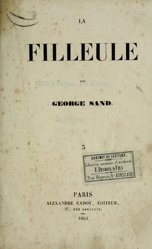 Tapa de La filleule