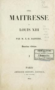 Tapa de Une maitresse de Louis XIII