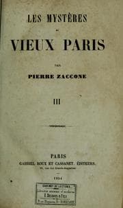 Tapa de Les mystères du vieux Paris