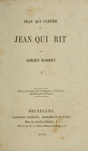 Tapa de Jean qui pleure et Jean qui rit