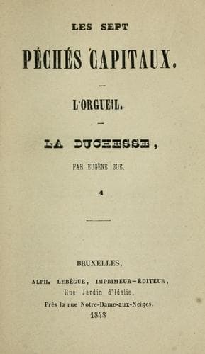 Tapa de L'orgueil