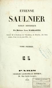 Tapa de Étienne Saulnier