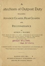 Tapa de A catechism of outpost duty