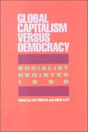 Tapa de Global Capitalism Versus Democracy 1999