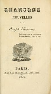 Tapa de Chansons nouvelles