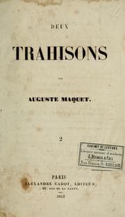 Tapa de Deux trahisons