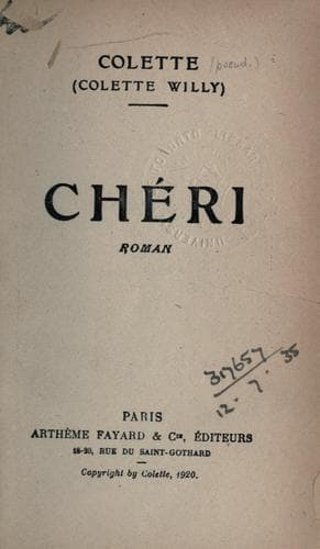 Tapa de Chéri